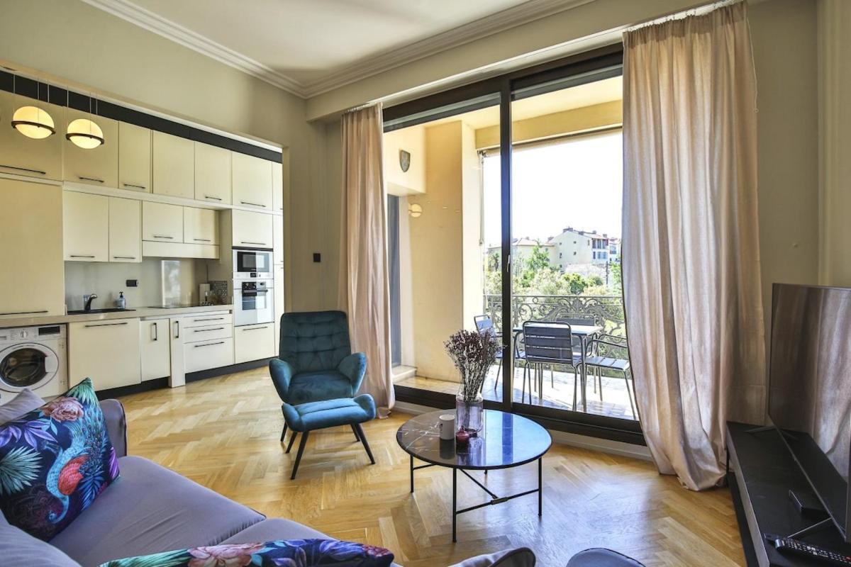 Balcon vue Coulée Verte. Luxe Plein cœur de Nizza Esterno foto