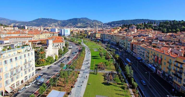 Balcon vue Coulée Verte. Luxe Plein cœur de Nizza Esterno foto